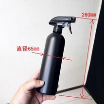 【岐阜市/直接引取り歓迎】 新品 まとめて100個 スプレーボトル 遮光 500ml 黒 次亜塩素酸水 アルコール 蓄圧式 ミストスプレーボトル_画像3