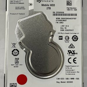 ★☆No.1送料無料SEAGATE/シーゲート/ST2000LM007-1R8174：2000.3GB（2TB）HDD 2.5インチ/SATA/SerialATA/難あり☆★の画像1