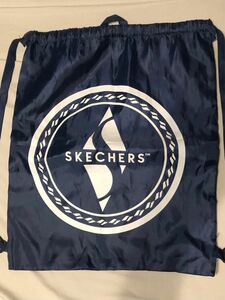 SKECHERS スケッチャーズ ショップ袋 ナップサック 1枚 ネイビートートバッグ エコバッグ