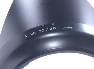 【T29】レンズフード A 28-70 / 2.8 ( MINOLTA AF 28-70mm F2.8 用 ) キズスレテカリ