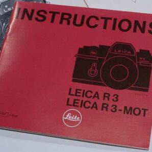【M143】LEICA R3 INSTRUCTIONS 使用説明書 ( 英語版・ドイツ語版・日本語版 ) 3冊セット 年式相応 経年古紙の画像4