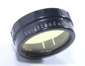 【M42】Voigtlander Moment 29 かぶせ式イエローフィルター 年式相応 ビンテージ