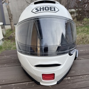 SHOEI ショウエイ NEOTECⅡ NEOTEC2 ネオテック2 ルミナスホワイト Mサイズ  ビーコムプレイ付きの画像1