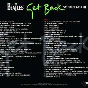THE BEATLES / GET BACK-SONGTRACK Ⅲ (2CD) ルーフトップ リマスター get backの画像2