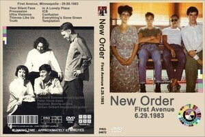 NEW ORDER / FIRST AVENUE 1983 DVD