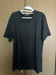 半袖Ｖネックカットソー ブラック、長袖シャツ　ストライプ　セット　size両方とも3L