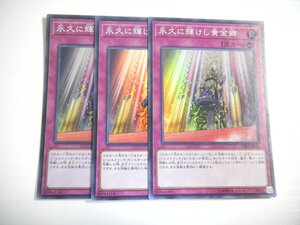 AX8【遊戯王】永久に輝けし黄金郷 3枚セット スーパーレア 即決