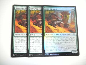 F624【MTG】頑固な穴掘り悪鬼 Foil ×1 非Foil ×2 3枚セット サンダー・ジャンクションの無法者