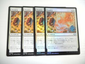 F611【MTG】牛の介入 Foil ×2 非Foil ×2 4枚セット サンダー・ジャンクションの無法者