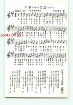 J1909●日本スキー民謡 中山晋平曲【絵葉書】_画像1