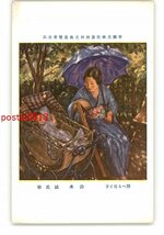 XyU5773●帝国美術院第4回美術展覧会出品 憩へる母と子 鈴木誠氏筆 *傷み有り【絵葉書】_画像1