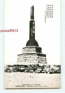 P3573●満州 旅順戦跡 二○三高地記念碑【絵葉書】