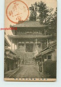 S8578●奈良 金峰山寺 仁王門【絵葉書】