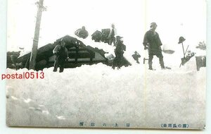G5110●新潟 雪の長岡 屋上除雪【絵葉書】