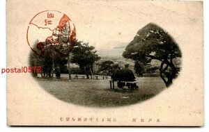 C1923●茨城 水戸 公園より千波沼【絵葉書】