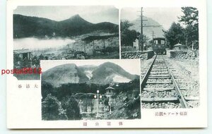 D1939●神奈川 箱根ケーブル鉄道の駅【絵葉書】