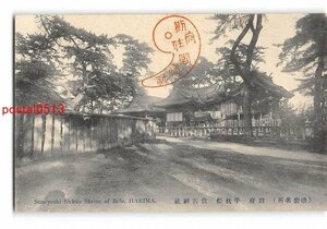 Xx4711●兵庫 播磨名所 別府 手枕松 住吉神社 *アルバム跡有り【絵葉書】