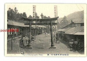 XyM2078●栃木 日光名所 中禅寺町の景 *断裁有注意 *傷み有り【絵葉書】