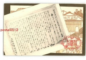 XyP2040●京都 京都歌舞練習場 アート絵葉書 *傷み有り【絵葉書】