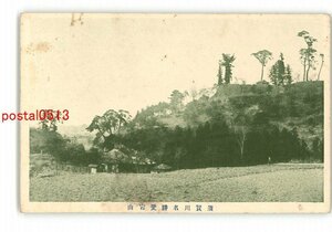 XyU8165●福島 須賀川名勝愛塔山 *傷み有り【絵葉書】