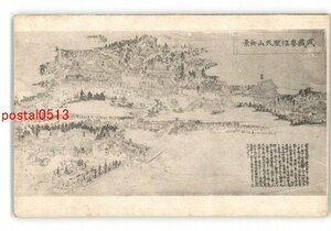 XyV3639●埼玉 武蔵妻沼聖天山全景 *傷み有り【絵葉書】