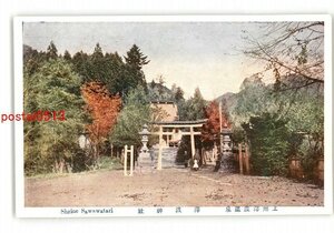 XyW4004●群馬 上州澤渡温泉 澤渡神社 *傷み有り【絵葉書】