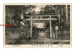 XZC7249●岩手 陸中 国弊小社駒形神社 *傷み有り【絵葉書】