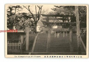 XZG7559●岩手 陸中水澤町国幣小社駒形神社表鳥居 *傷み有り【絵葉書】