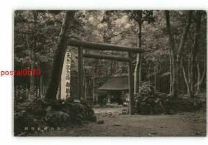 XZG5243●静岡 胎内神社 拝殿 *傷み有り【絵葉書】