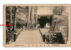 XZJ7691【新規】愛知 三河鳳来寺 鳳来寺仁玉門 *傷み有り【絵葉書】