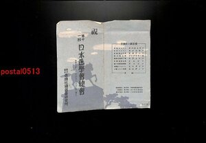 FLA3516●第十一回日本医学界総会 絵葉書 袋付2枚 案内図付き *傷み有り【絵葉書】