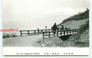 H0898●神奈川 箱根 長尾峠の富士山【絵葉書】