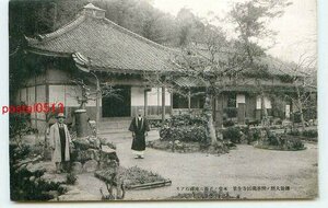 L5455●福岡 独銛寺 本堂【絵葉書】