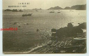 M1950●千葉 鴨川 大浦より仁右衛門島遠望【絵葉書】