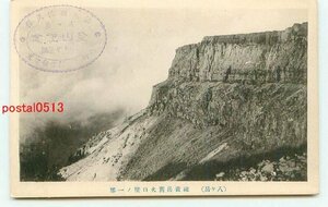 P1514●長野 八ヶ岳 硫黄岳旧火口壁【絵葉書】