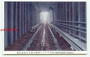 P4548●東京 東京地下鉄道 地上車庫より車体引込線【絵葉書】
