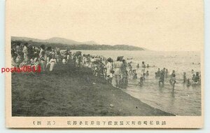 T6932●新潟 柏崎港 天野屋旅館下海岸海水浴場　その4【絵葉書】