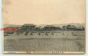 T2577●福島 河沼郡立農業学校 実習【絵葉書】