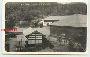 V9169●北海道？ 中の川小学校　役場　駐在所【絵葉書】