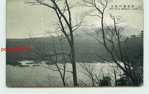 V8445●山梨 精進湖の富士山【絵葉書】