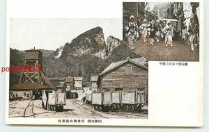 W5470●新潟 佐渡鉱山 道遊坑【絵葉書】