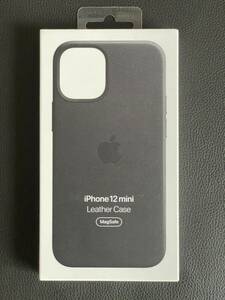 Apple アップル 純正 iPhone 12 mini レザーケース・ブラック 新品