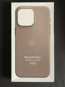 【新品】純正 iPhone 15 Pro Maxファインウーブンケース・トープ