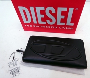 未使用■DIESEL 長財布 小銭入れ 本革 レザー X08432■ディーゼル ラウンドジップ