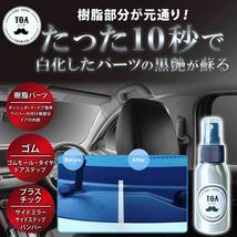 オープン記念★10秒で樹脂部分が元通り★　ツヤ出し剤 黒艶 コーティング剤 未塗装樹脂 カーコーティング 黒樹脂 ブラックコート 洗車_画像1