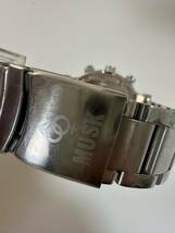 MUSK ムスク QZ クオーツ クロノグラフ 稼働品 メンズ 腕時計 MA-2137_画像5