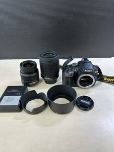 Nikon ニコン D5300 デジタル一眼レフカメラ ボディ 18-55mm 1:3.5-5.6G Ⅱ 55-200mm 1:4-5.6G ED ダブルズームキット 