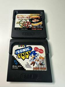 〇 GAME GEAR ゲームギア SONIC TAILS ソニック テイルズ アイルトン・セナ スーパーモナコGPⅡ ソフト セット 現状品