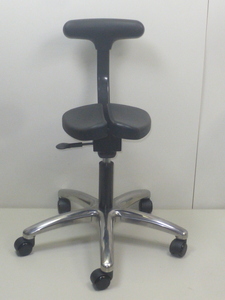 ayur-chair アーユル・チェアー キャスタータイプ プレミアムモデル01 ブラック オフィスチェア イス 椅子 事務