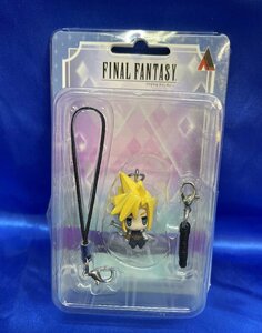 【未開封】クラウド マスコットストラップ 「FINAL FANTASY」FFⅦ フィギュア イヤホンジャック付